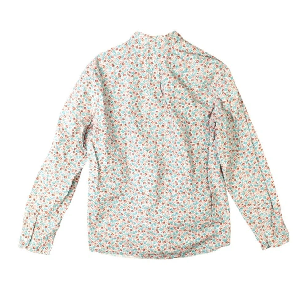 J Crew Slim Fit Long Sleeve Button Down Shirt Mens L Floral AOP Preppy Spring